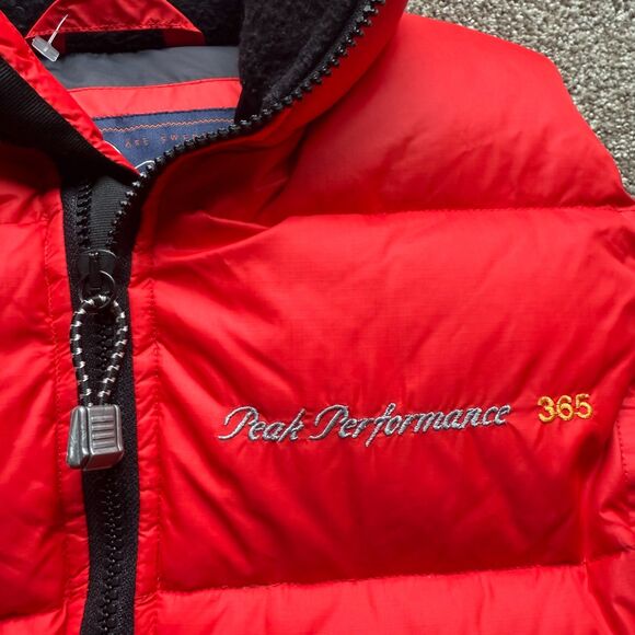 VINTAGE PEAK PERFORMANCE 365 R&D DOWN PUFFY VEST PERTEX MENS XS - Picture 4 of 14